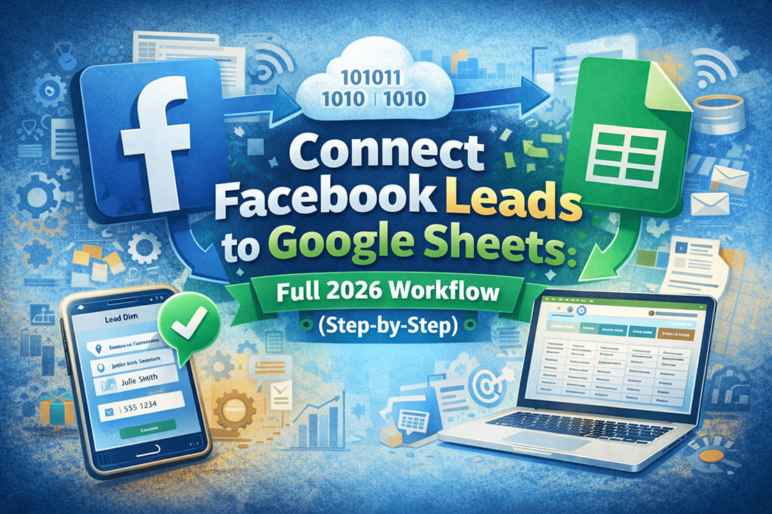 connect Facebook leads to Google Sheets using an automation workflow