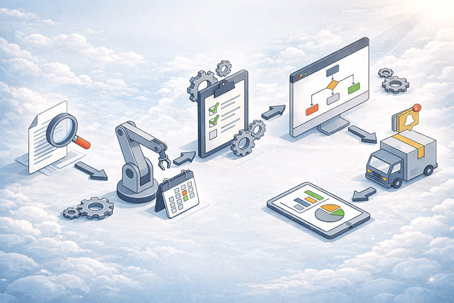 Workflow automation examples showing real business processes